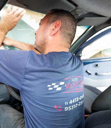 Área de Produção Auto Vidros Atibaia